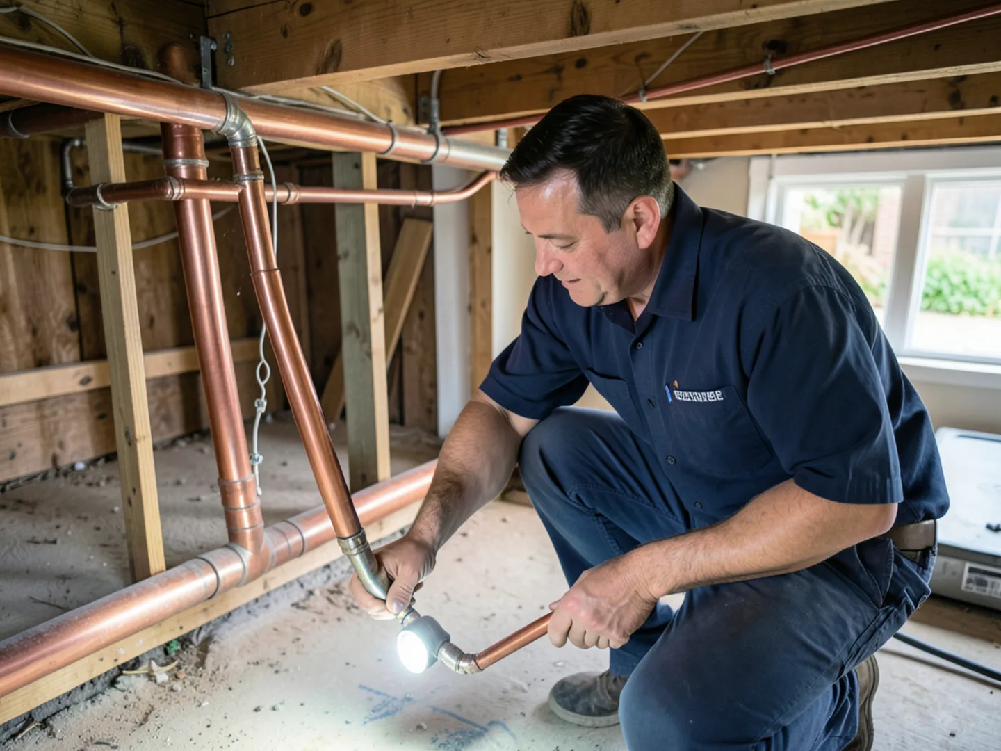 Galvanized pipe replacement in a historic Grand Boulevard raised foundation home